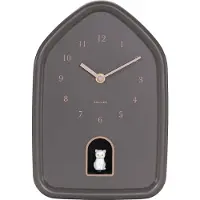 Karlsson - Wandklok Modern Kitty - Bruin - 29,1 x 20 x 29,1 cm