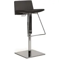 AEA Luxe barkruk, design loungestoel, zitmeubel, chroomframe