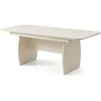 AEA Tafel, modern, wit, rechthoekig, voor de woonkamer, comfortabel, uitschuifbaar, praktisch