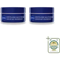 Nivea 2 x - Nachtcrème - Essentials +24U Voedend - Voor gevoelige & droge huid - Met Sheaboter & Amandelolie - 50 ml - Wasstrips - Nachtcrème - Voedende Crème - Gevoelige Huid - Droge Huid - Sheaboter
