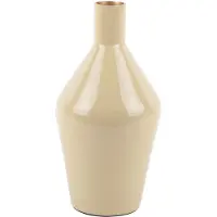 PT Living Vaas Ivy Bottle Cone Iron Enamel Latte Brown