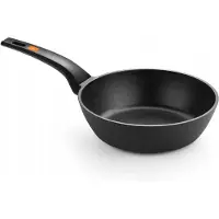 BRA Efficient A271124, Ronde, Universele pan, Zwart, Oranje, Teflon Platinum Plus, Keramisch, Geschikt voor gas, Geschikt voor inductie, 24 cm