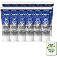 Oral-B 12 x - 3D White Houtskool - Tandpasta - Whitening & Diepreinigend - 75 ml - Wasstrips - Tandpasta Whitening - Houtskool Tandpasta - Witte Tanden - Glimlach Witter Maken - Vlekken Verwijderen