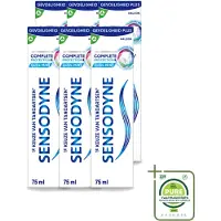 Sensodyne 6 x – Tandpasta – Complete Protection + Cool Mint – 75 ml - Grootverpakking - Vaatwasstrips - Gevoelige Tanden - Tandpasta - Mondverzorging - Tandgevoeligheid - Tandplak