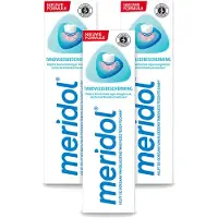 Meridol 3 x - Tandpasta - Dagelijkse Tandverzorging - Beschermt tegen Tandvleesproblemen - 75 ml - Voordeelverpakking - 3 stuks