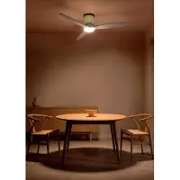 Create - Plafondventilator stil 40W (Ø132cm) - Sfeer- en hoofdverlichting LED - Afstandsbediening - 6 snelheden - Programmeerbaar - WIND CALM CUSTOM RATTAN