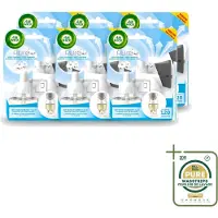 Air Wick 6 x Elektrische Geurverspreider - Starterkit - Pure Zachtheid van Katoen - 19ml - Wasstrips - Geurverspreider - Katoengeur - Frisse Geur - Elektrische Geurverspreider - Langdurige Geur