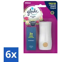 Glade 6 x - Touch & Fresh - Relaxing Zen - 10 ml - Luchtverfrisser - Geur - Relax - Zen - Appel