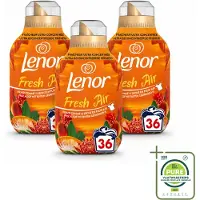 Lenor 3 x - Wasverzachter - Fresh Air Tropenzon - Ultra Geconcentreerd - 36 Wasbeurten - Grootverpakking - Vaatwasstrips - Wasverzachter - Frisheid - Wasmachine - Wasverzachter Fles - Tropische Geur