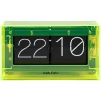 Karlsson Klok Boxed Flip Acrylic Neon Yellow