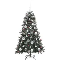 vidaXL Kunstkerstboom met 150 LED Groen 120 cm PVC en Plastic en Staal