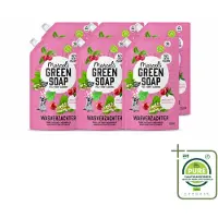 Marcel's Green Soap 6 x Marcel’s Green Soap – Wasverzachter – Patchouli & Cranberry - Navulling – 750 ml - Grootverpakking - Vaatwasstrips - Wasverzachter - Navulling - Patchouli - Cranberry - Wasverzachter Navulling