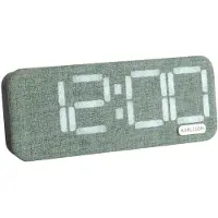 Karlsson Roanne LED Wekker | 17.6x6.6x3cm | Jungle groen