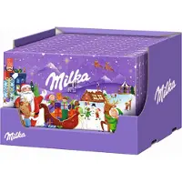 Milka Adventskalender Melkchocolade met Melkcrèmevulling - 200g