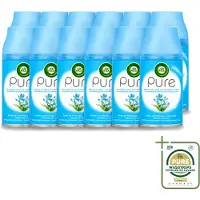 Air Wick 12 x Freshmatic - Luchtverfrisser Navulling - Pure Lentedauw - 250ml - Wasstrips - Luchtverfrisser - Lentedauw - Natuurlijke Geur - Geurverspreider - Geurneutralisatie