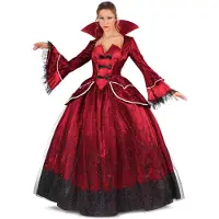 MOM Queen Vampiress Costume Rood L Kinderen