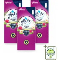 Glade 3 x – Touch & Fresh Navulling – Relaxing Zen – 10 ml - Grootverpakking - Vaatwasstrips - Geurboost - Luchtverfrisser - Ontspannende Geur - Frisse Geur - Sandelhout