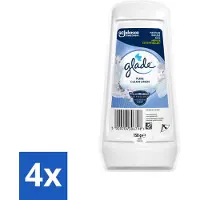 Glade 4 x - Gel - Pure Clean Linen - 150 g - Luchtverfrisser - Geur - Linnengeur - Huisgeur -