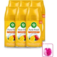 Air Wick 6 x Freshmatic - Luchtverfrisser Navulling - Tropische Mango - 250ml - Bulkverpakking - Tropische Mango - Douchemop - Geurverspreider