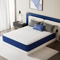 HOMAVO Matras 135x190x22 cm – Pocketveringmatras – 7-Zones – HR Koudschuim – H3 hardheid – Oeko-tex