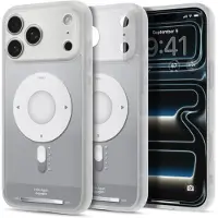 Spigen Hoesje Geschikt voor Apple iPhone 18 Pro / 17 Pro - Ultra Hybrid MagFit Case - Compatibel met MagSafe / Qi2 - Back Cover Classic Zilver