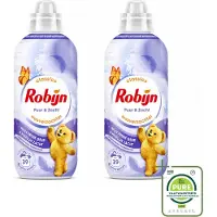 Robijn 2 x – Wasverzachter – Puur & Zacht – 780 ml - Grootverpakking - Vaatwasstrips - Wasverzachter - Wasmiddel - Wasgeur - Kleding Verzorgen - Huidbescherming