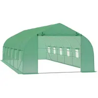 OEM Professionele tunnelkas XL – UV-bestendig staal en PE – 12 ventilatieruimtes – Grote kas voor de tuin, ideaal voor optimale plantengroei