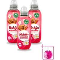 Robijn 3 x – Wasverzachter – Jasmijn Bloesem – 650 ml - Bulkverpakking - Wasverzachter jasmijn bloesem - Douchemop - Wasverzachter jasmijn