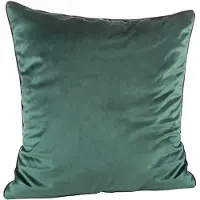 Eurofirany Decoratieve Kussenhoes 45x45cm Velours met Rand - Donkergroen