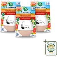 Air Wick 3 x Decosphere - Luchtverfrisser - Grapefruit & Oranjebloessem - 75g - Wasstrips - Luchtverfrisser - Frisse Geur - Grapefruit - Oranjebloessem - Geur Neutraliseren