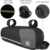 Markenlos Fietstas voor bovenbuis - 0,7 liter. Waterdicht en reflecterend - ideaal voor fietstochten en accessoires