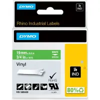 Dymo Tape 1805420 Wit op groen (19 mm)