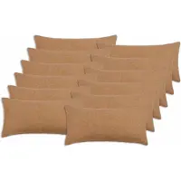 vidaXL Kussensloop 12 st HEERLEN Beige 40 x 80 cm Bouclé