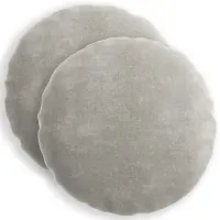 vidaXL Kussensloop 2 st HEERLEN Lichtgrijs Diam. 40 cm Chenille Stof