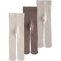 Next - Meisjes - Set van 3 geribbelde babymaillots - Bruin