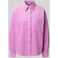 Marc o'polo relaxed fit blouse met lange mouwen van katoenmix