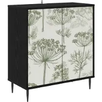 vidaXL Dressoir GOTHA Zwart eiken 69 x 33 x 76 cm Bewerkt hout