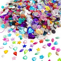 OEM Acrylstenen voor sieraden - Kleurrijke set met glinsterende steentjes - Geschikt voor knutselen en decoreren - Meerdere kleuren