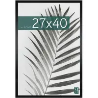 MCS Studio Gallery, fotolijst voor posters, 68,6 x 101,6 cm, zwarte houtlook, MDF-hout