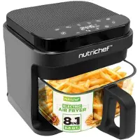 Nutrichef Airfryer – Heißluchtfriteuse 8-in-1 met transparante kom – Garn