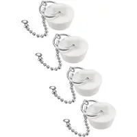 OEM Afvoerstoppen - Set van 4 stuks voor wastafels en spoelbakken - Ø 22-25 mm - Wit