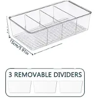OEM Opbergboxen, transparant design, herbruikbare organizer, transparant, 2-delig