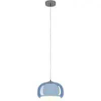 Eglo Hanglamp Belomontejo, dimbaar, blauw, Woon-/ Eetkamer, Glas, Jong wonen, hanglamp