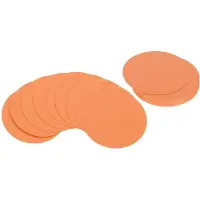 Markenlos Ronde knutselkartonnen - 5 inch diameter - 36 stuks - Oranje