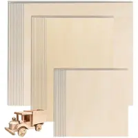 OEM Lindenhouten platen - 15 stuks in 3 verschillende maten - Hout voor modelbouw en doe-het-zelf projecten - 300x200x3 mm