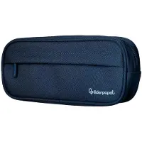 Liderpapel , klassieke etui, ovaal, met 2 ritsen, voorvak, 210