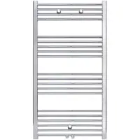 Belrad Designradiator bws nile gobi 120x60 cm chroom midden/zij-aansluiting