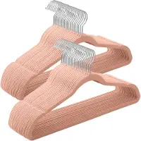 Songmics Set van 30 kleerhangers met antislipoppervlak, Roze