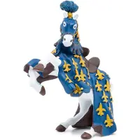 Papo Figurine Paard van prins Philippe Blauw - - DE MIDDELEEUWEN - Voor Kinderen