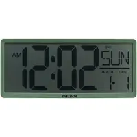 Karlsson - Wand- en tafelklok Retro LCD Groen